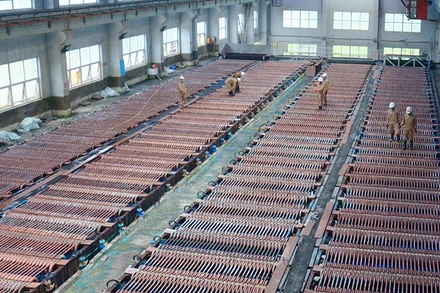 Dây chuyền luyện đồng Cathode.