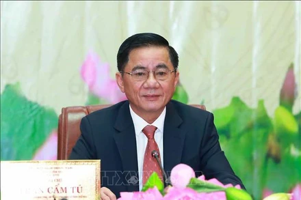 Chủ nhiệm Ủy ban Kiểm tra Trung ương Trần Cẩm Tú. (Ảnh: TTXVN) 