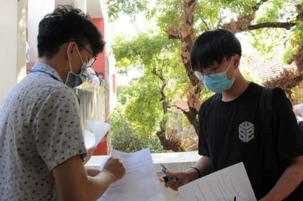 Thí sinh dự thi đánh giá năng lực đợt 1 tại TP Hồ Chí Minh. (Ảnh: Phan Yên)