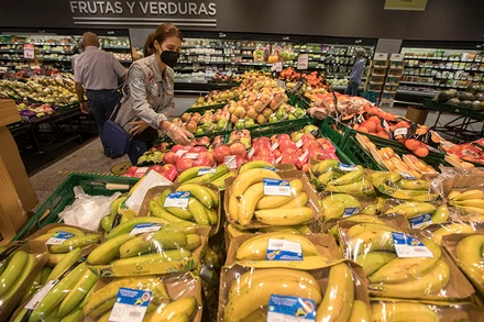 Một siêu thị tại thủ đô Madrid, Tây Ban Nha. (Ảnh: elpais.com)