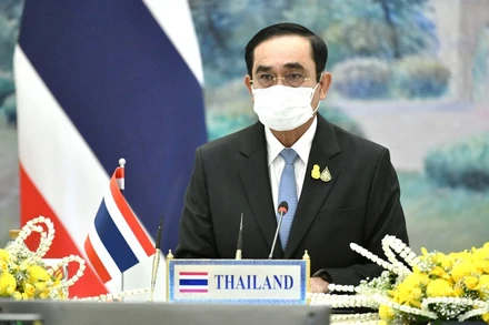 Thủ tướng Thái Lan Prayut Chan-o-cha tham dự hội nghị.