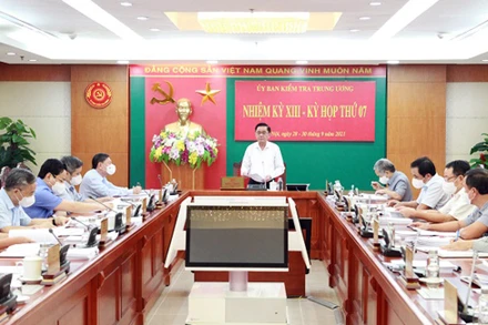 Quang cảnh Kỳ họp thứ 7 của Ủy ban Kiểm tra Trung ương từ ngày 28 đến 30/9.