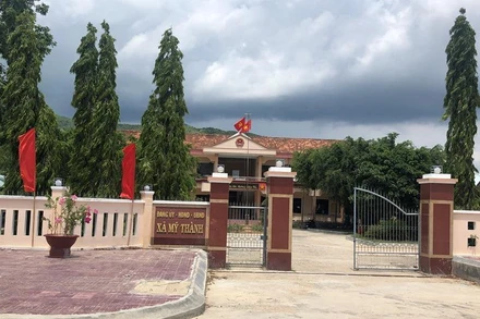 Trụ sở UBND xã Mỹ Thành, huyện Phù Mỹ, nơi ông Hợp đang giữ chức Chủ tịch.