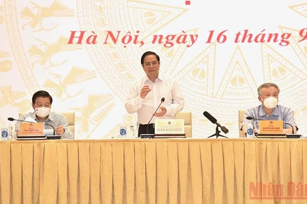 Thủ tướng Phạm Minh Chính phát biểu tại hội nghị.