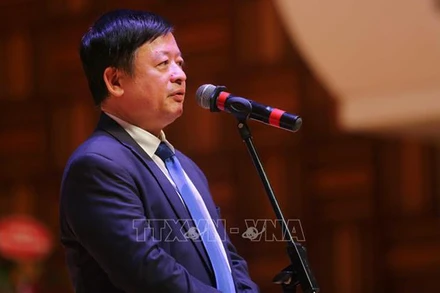 Nhạc sĩ Đỗ Hồng Quân, Chủ tịch Hội Nhạc sĩ Việt Nam. (Ảnh: Thành Đạt/TTXVN)