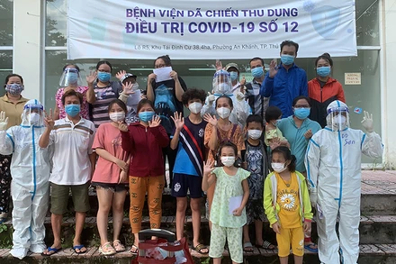 Số bệnh nhân xuất viện tăng cao. (Ảnh: NGUYỄN THIÊM)