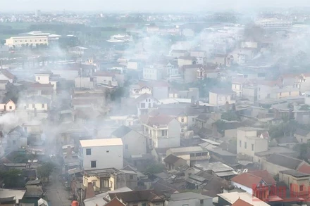 Tình trạng ô nhiễm tại thôn Mẫn Xá, xã Văn Môn, huyện Yên Phong (Bắc Ninh).