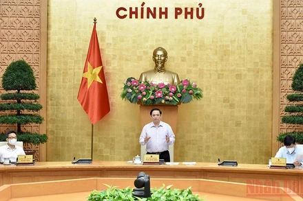 Thủ tướng Phạm Minh Chính phát biểu tại cuộc họp.
