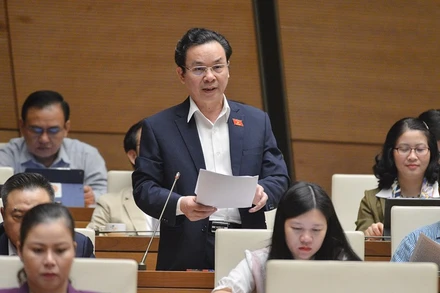 Đại biểu Hoàng Văn Cường (đoàn TP Hà Nội).