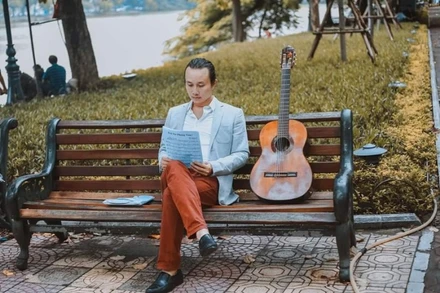 Nhạc sĩ trẻ Trần Quang Sơn.