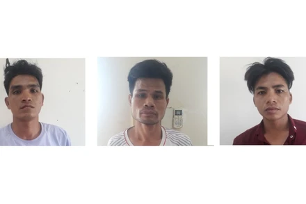 Ba đối tượng đang bị tạm giữ hình sự.