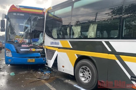 Hiện trường vụ tai nạn.