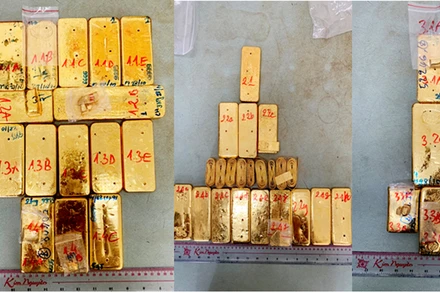 51 kg kim loại nhập lậu qua kiểm định là vàng thật.