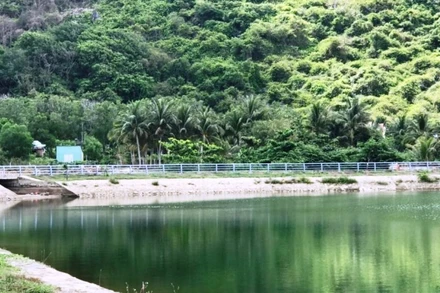 Hồ Quang Trung 2, một trong những hồ chứa quan trọng cung cấp nguồn nước cho người dân Côn Đảo.