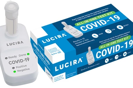 Thiết bị của Lucira cho phép mọi người tự kiểm tra và nhận kết quả Covid-19 tại nhà trong vòng 30 phút. Ảnh: Lucira Health.