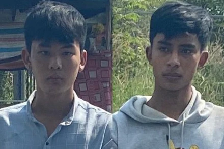 Hai đối tượng Kiên Đại Vĩ và Thạch Hồng Hải.