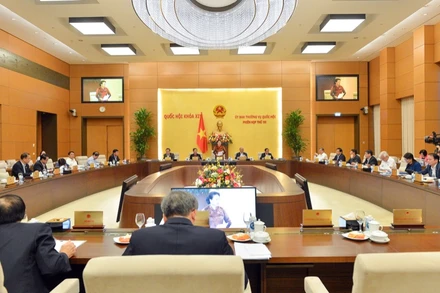 Một phiên họp của Ủy ban Thường vụ Quốc hội. (Ảnh: quochoi.vn)