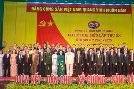 Ban Chấp hành Đảng bộ tỉnh Quảng Ngãi khóa XX, nhiệm kỳ 2020 - 2025.
