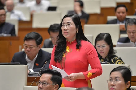 Đại biểu Quốc hội Nguyễn Thị Thủy (Đoàn đại biểu Quốc hội tỉnh Bắc Kạn).