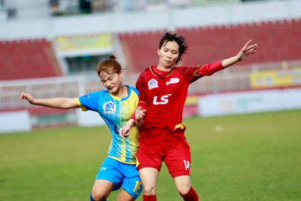 TP Hồ Chí Minh I và Hà Nội I Watabe đang trong cuộc rượt đuổi ngôi đầu bảng. (Ảnh: VFF)