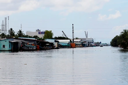 Kênh xáng Xẻo Rô đoạn qua huyện An Biên.