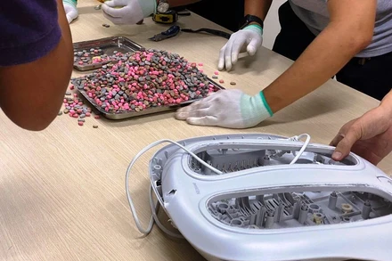 Tang vật ma tuý tại hiện trường.