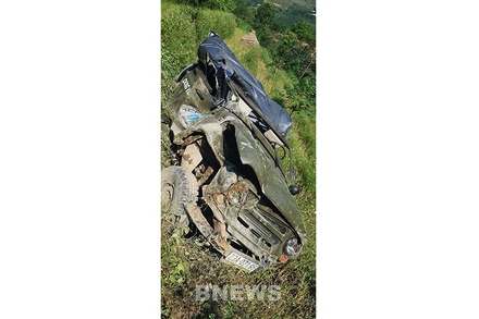 Hiện trường vụ tai nạn. Ảnh: TTXVN