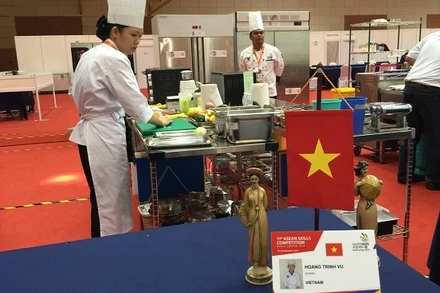 Thí sinh Việt Nam dự kỳ thi tay nghề Asean lần thứ 11 tại Malaysia.
