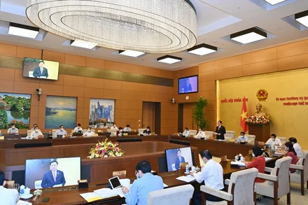 Một phiên họp Ủy ban Thường vụ Quốc hội.