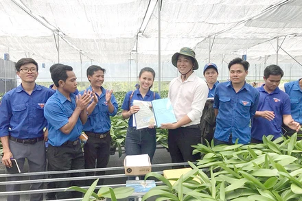 Thanh niên các dân tộc tỉnh Lâm Đồng giao lưu kết nối khởi nghiệp. (Ảnh chụp trước ngày 27/4/2021).