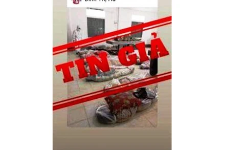 Hình ảnh thi thể do Covid-19 tại TP Hồ Chí Minh là giả