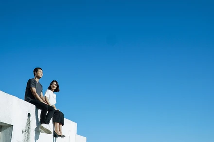 Một cảnh quay rất đẹp của phim, nhưng các diễn viên phải phơi mình dưới cái nắng hơn 40 độ C.