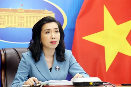 Người phát ngôn Bộ Ngoại giao Lê Thị Thu Hằng. (Ảnh: Bộ Ngoại giao)