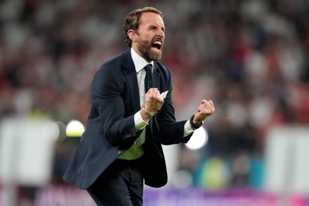 Gareth Southgate dẫn dắt đội tuyển Anh vào trận chung kết đầu tiên kể từ World Cup 1966. (Ảnh: UEFA)