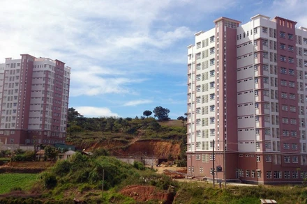 Ký túc xá sinh viên tập trung được bố trí làm nơi đón người từ vùng dịch về TP Đà Lạt không thu phí lưu trú.