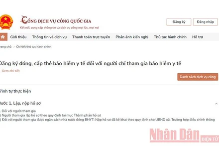 Tự gia hạn thẻ bảo hiểm y tế hộ gia đình, đóng tiếp bảo hiểm xã hội tự nguyện qua mạng