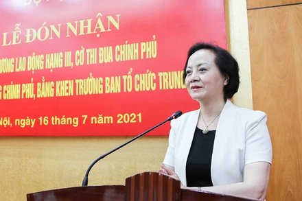 Đồng chí Phạm Thị Thanh Trà, Ủy viên Ban Chấp hành Trung ương Đảng, Bộ trưởng Nội vụ.