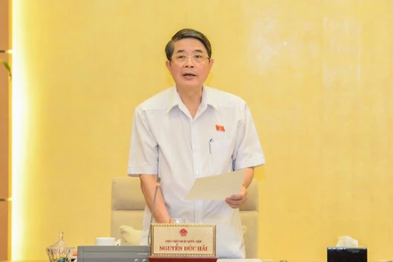 Phó Chủ tịch Quốc hội Nguyễn Đức Hải chủ trì phiên họp đầu giờ chiều 13/7 của Ủy ban Thường vụ Quốc hội. Ảnh: Duy Linh