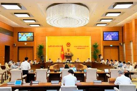 Một phiên họp của Ủy ban Thường vụ Quốc hội. (Ảnh: quochoi.vn)
