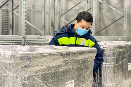 Đây là lần giao vaccine thứ năm của Astra Zeneca cho VNVC. (Ảnh: VNVC)