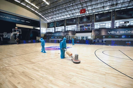 Công việc chuẩn bị, lắp đặt và vệ sinh luôn được hoàn thành trước trận đấu. 