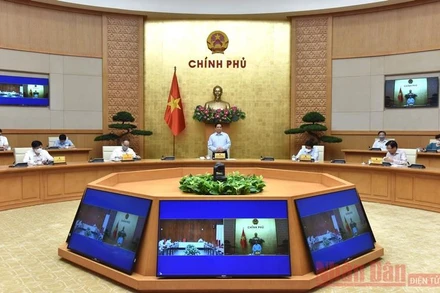 Toàn cảnh buổi làm việc. (Ảnh: TRẦN HẢI)