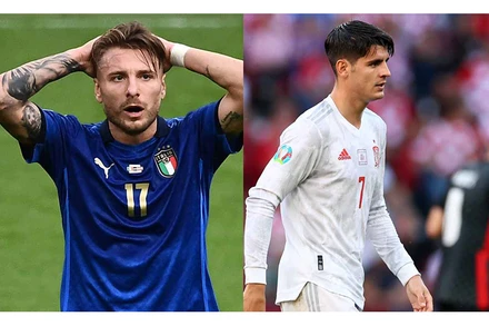 Immobile và Morata đã bỏ lỡ quá nhiều cơ hội tốt ở Euro 2020. (Ảnh: calcionews24)