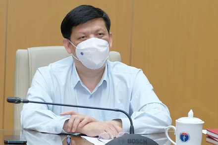 GS, TS Nguyễn Thanh Long - Bộ trưởng Y tế chủ trì cuộc họp.