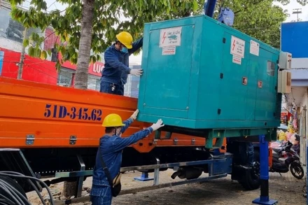 EVNHCMC đã chuẩn bị máy phát dự phòng bảo đảm điện cho các điểm thi tốt nghiệp THPT năm 2021. (Ảnh minh họa)