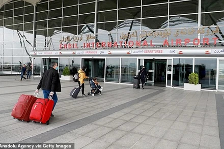 Sân bay quốc tế Erbil. (Ảnh: Anadolu Agency/Getty Images)