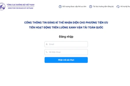 Sự cố hệ thống "luồng xanh" vận tải toàn quốc đã được khắc phục.