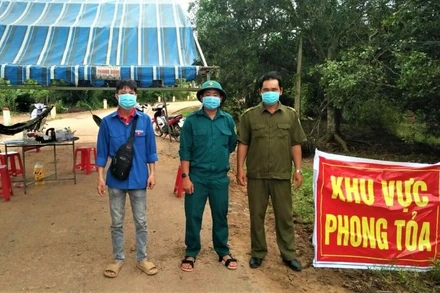 Một khu vực phong tỏa phòng, chống dịch Covid-19 trên địa bàn xã biên giới Ea Bung, huyện Ea Súp.