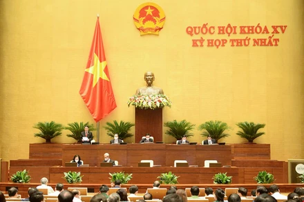 Quang cảnh phiên làm việc chiều ngày 27/7 của Quốc hội.