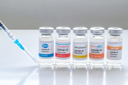 Một số loại vaccine ngừa Covid-19. Ảnh: Shutterstock
